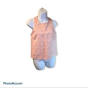 Xhiliration cream and orange geometric pri…